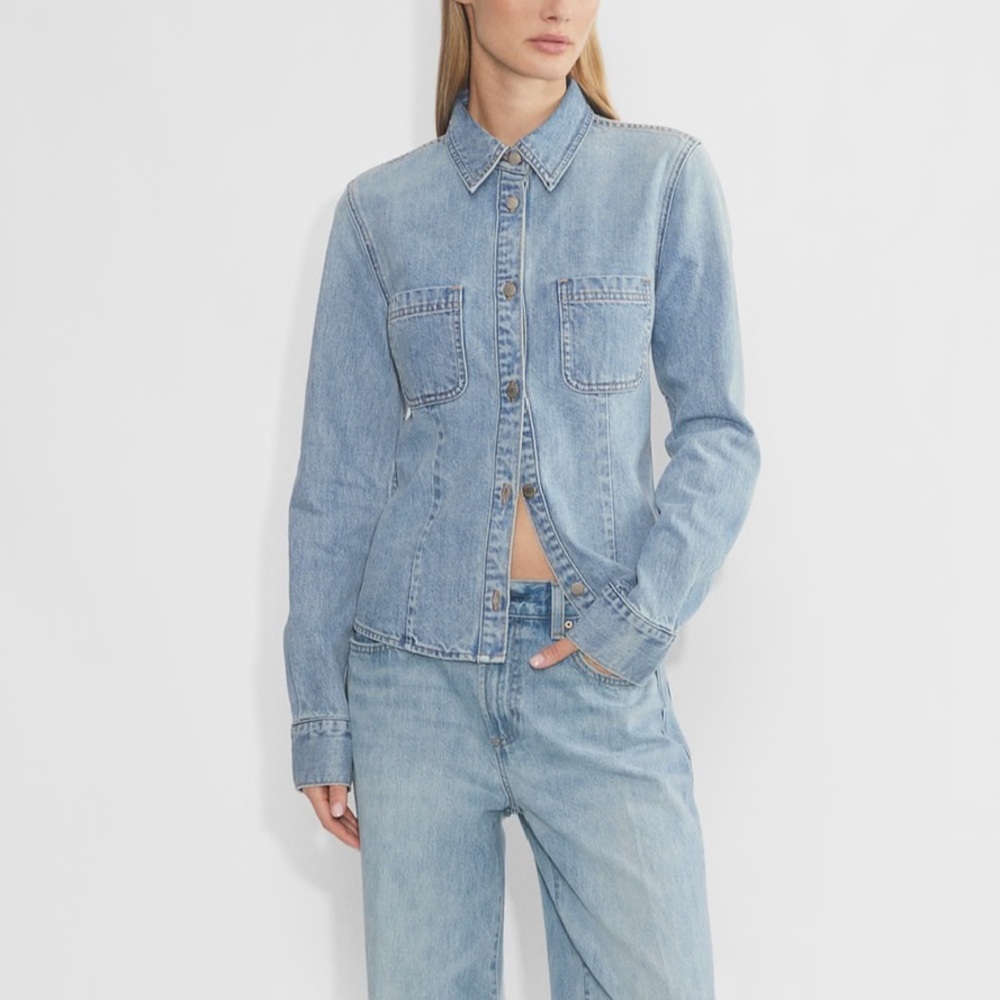 Denim Forum The '90s Sculpt Denim Shirt